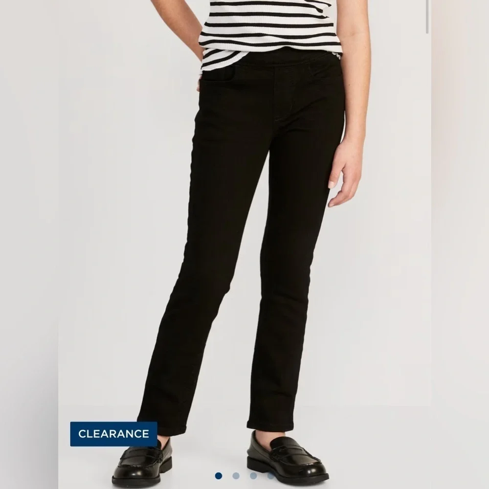 Old Navy Girl’s Wow Skinny Pull On Jeans Black Size XL 14/16